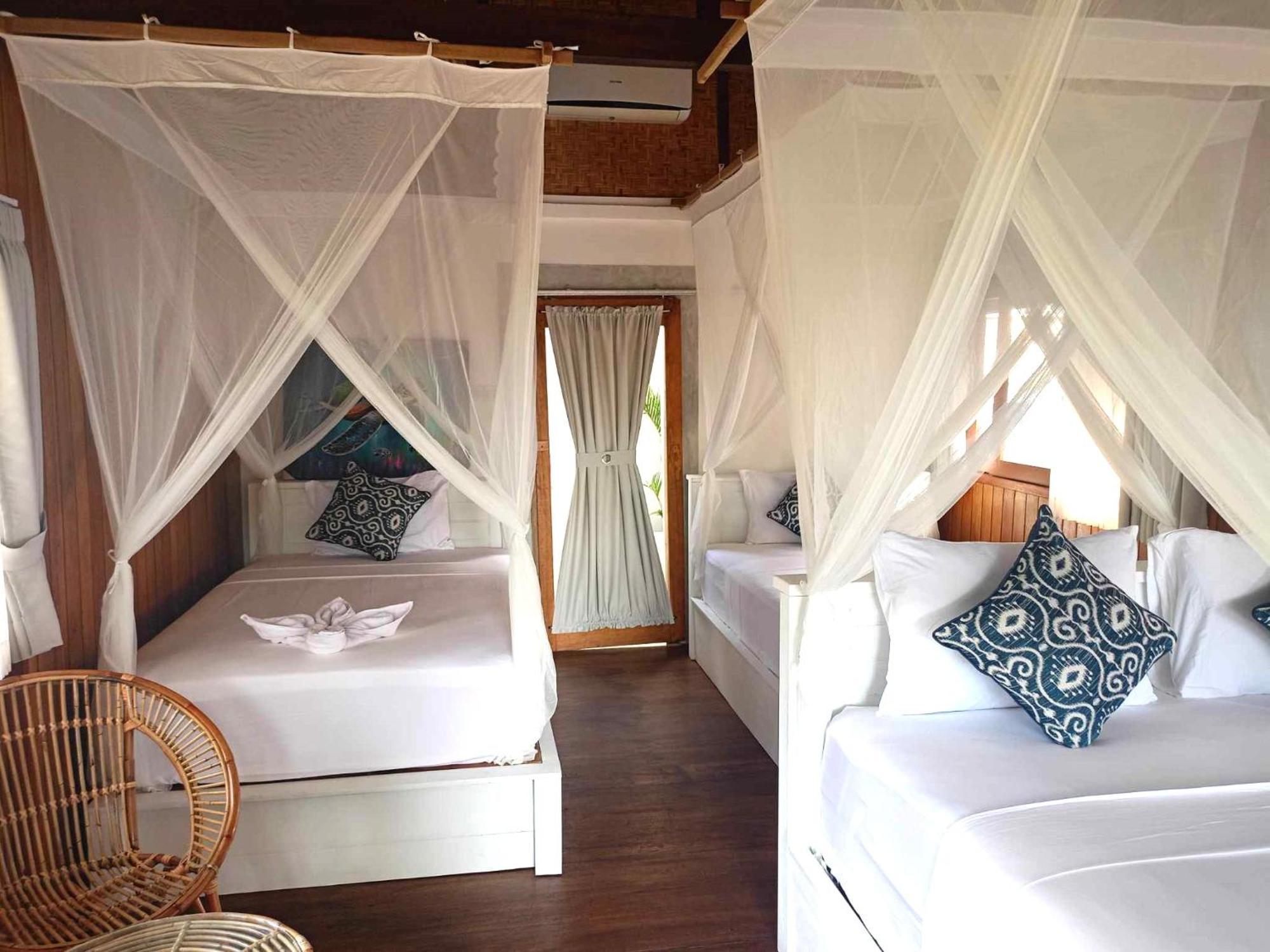 Bintang Tiga Bungalows กิลิไอร์ ภายนอก รูปภาพ